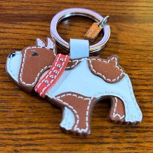 Coach bulldog keychain